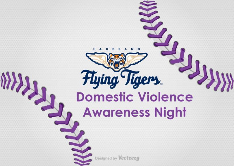 Lakeland Flying Tigers and Peace River Center Domestic Violence Awareness Night